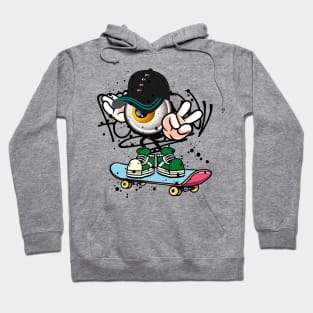 Skateboard Monster Graffiti Street Art Hoodie